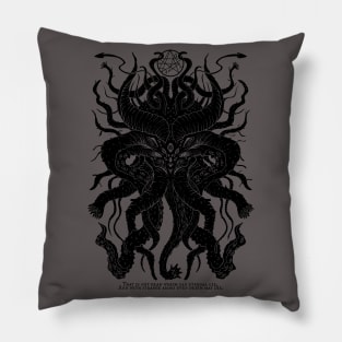 Cosmic black horror Pillow