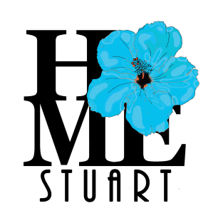 HOME Stuart Blue Hibiscus T-Shirt