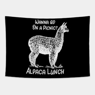 Wana Go on a Picnic Alpaca Lunch Tapestry