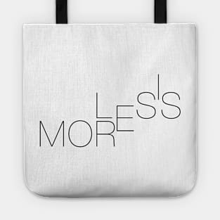 LESS IS MORE (WHITE VERSION) Tote