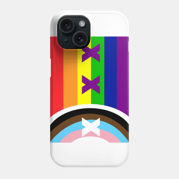 L'Manberg Pride - Rainbow Tapestry Phone Case by WhiteRabbitWeirdo