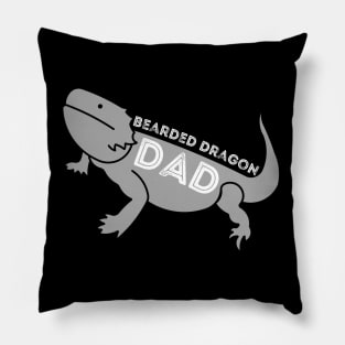 Bearded Dragon Dad Father's Day Man Dragon Lizard Papa Pa Pillow