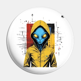 resident alien #001 Pin