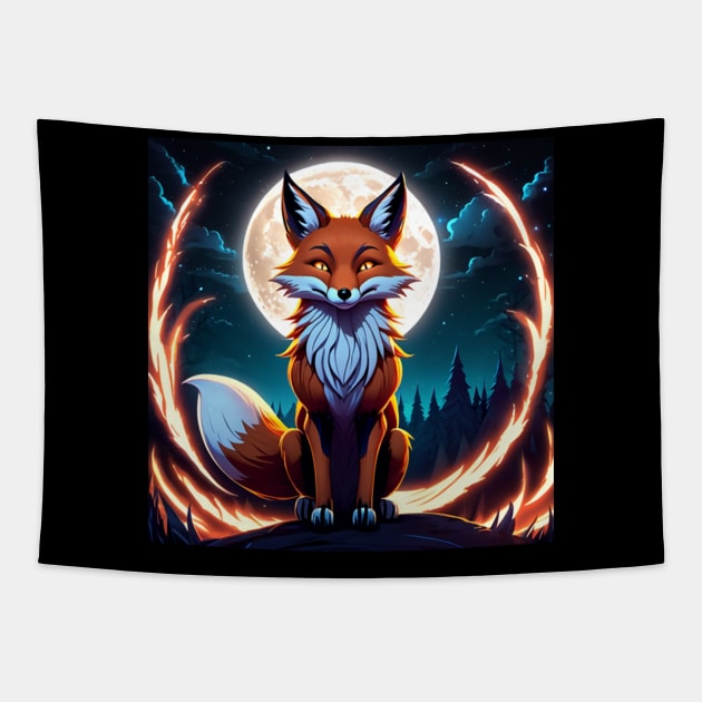 Ring of Fox Fire Tapestry by Ryzan35