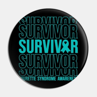 Tourette Syndrome Awareness Tourette Syndrome Survivor Pin