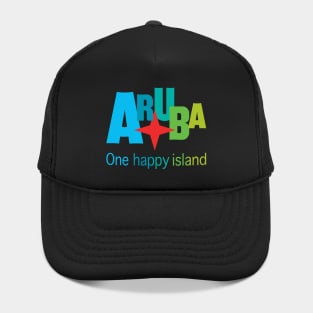 Aruba One Happy Island - all in colors. Hat