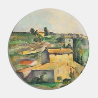 Fields at Bellevue by Paul Cezanne Pin