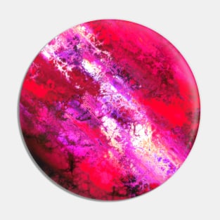 Dark Pink Abstract Painting Pin