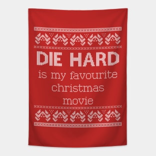 'Die Hard is my favourite Christmas movie' - Ugly Christmas Tapestry