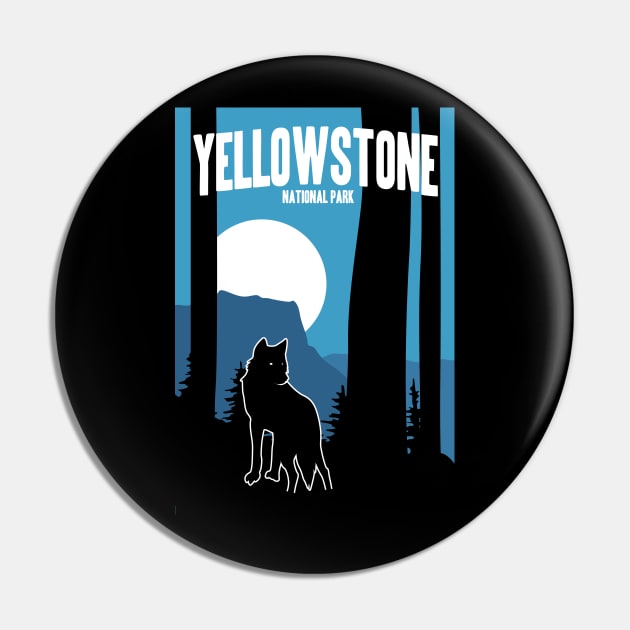 Best Retro Yellowstone National Park Design Apparel Pin by Terrybogard97