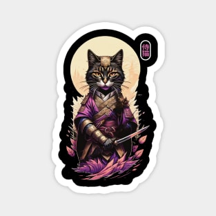 Samurai Cat Magnet