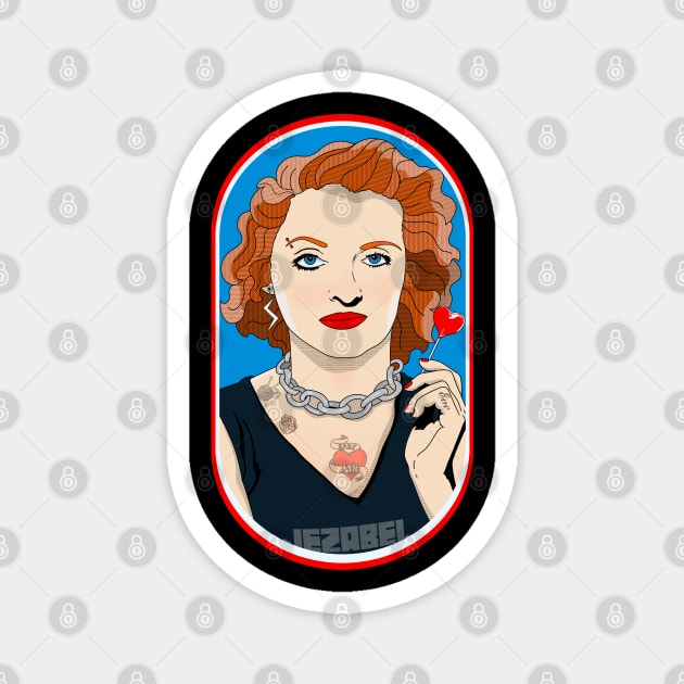 Bette Davis Tattooed Magnet by Malakian Art