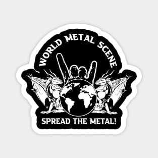 WMS SPREAD THE METAL! Magnet