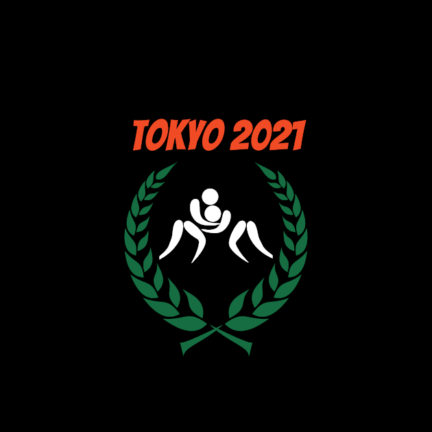 Wrestling Tokyo 2021 Olympics by Slick T's