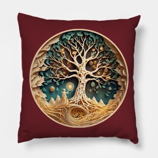 Tree of Life Spiritual Design Pillow