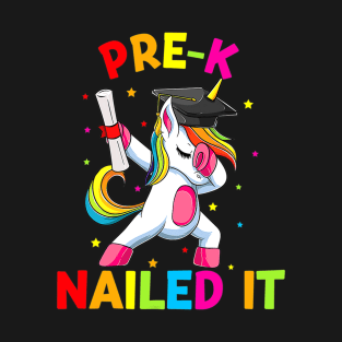 Pre-K Graduation Dabbing Unicorn T-Shirt