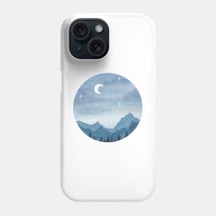 Watercolor mountains Phone Case