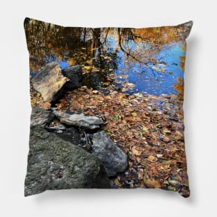 Calm River Rock Pillow