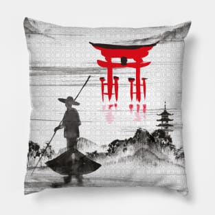 Japanese design design theme, Ethnic ornament Pillow