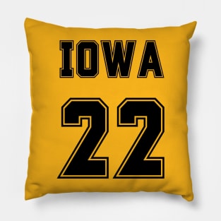 Jersey Number, Iowa #22 shirt, Clark Shirt, Caitlin Clark Pillow