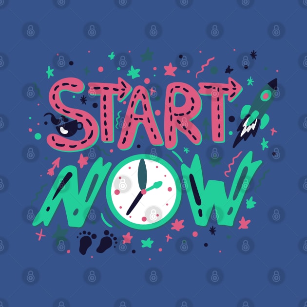 Start Now Typography by Mako Design 