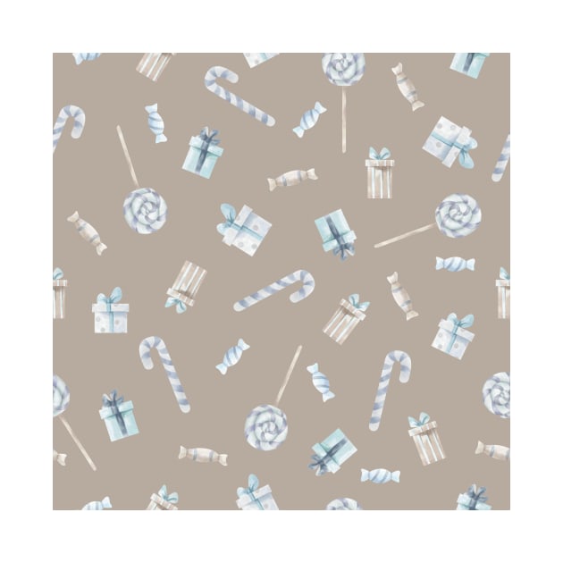 Trendy Pastel Xmas Pattern Winter Snow Christmas by jodotodesign