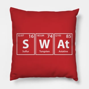 Swat (S-W-At) Periodic Elements Spelling Pillow