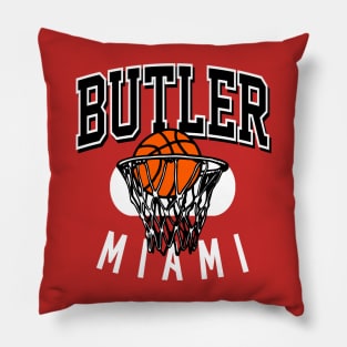 Butler Miami Basketball Pillow