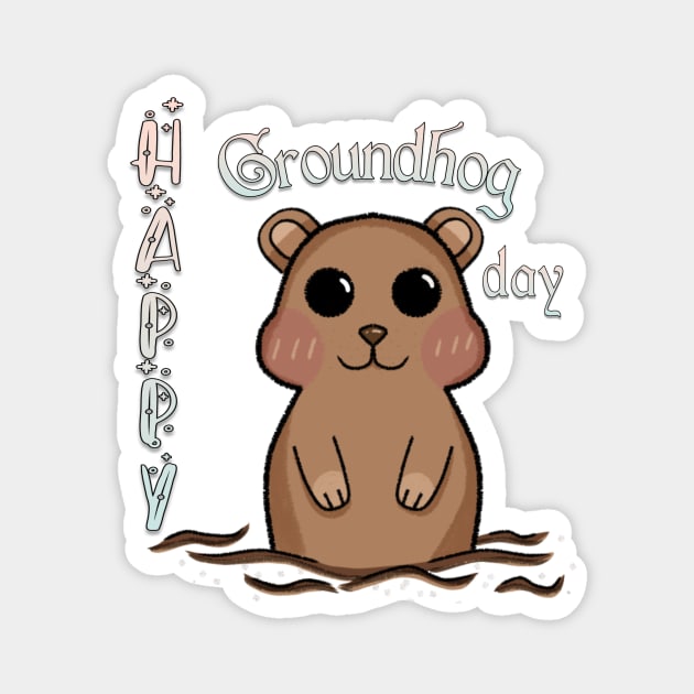 Groundhog Day Magnet by Narwên