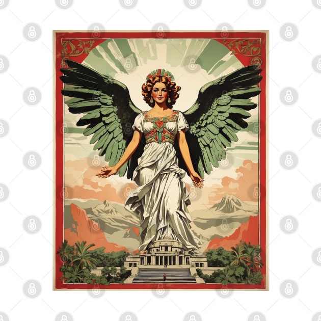 Angel de la Independencia Mexico Tourism Vintage Poster 2 by TravelersGems