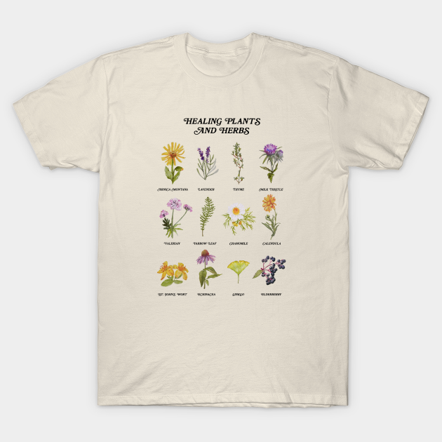 Healing Plants and Herbs - Plants - T-Shirt