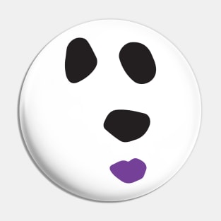 Polar Bear Lipstick purple Pin