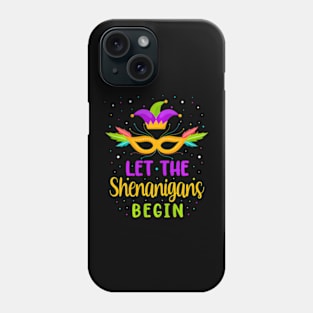 Let The Shenanigans Begin Mardi Gras Kids Men Women Phone Case