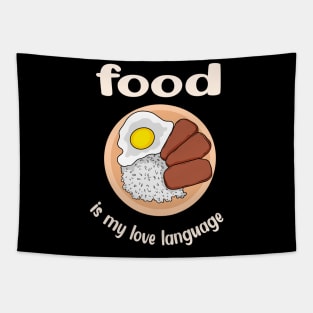 Food is My Love Language 3 Tapestry