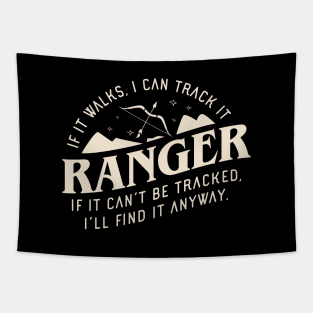 Ranger If It Walks I Can Track It Funny Tabletop RPG Tapestry