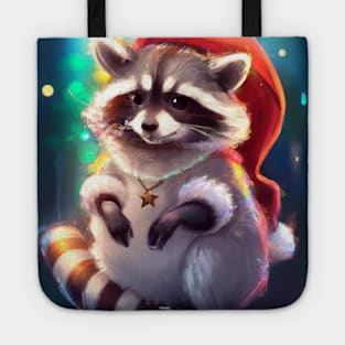 Cute Raccoon Drawing Tote