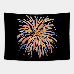 Fireworks Watercolor Tapestry