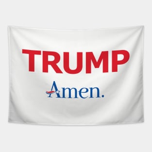 Red, White, and Blue TRUMP Amen. Tapestry