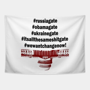 GATE HASHTAGS Front Tapestry
