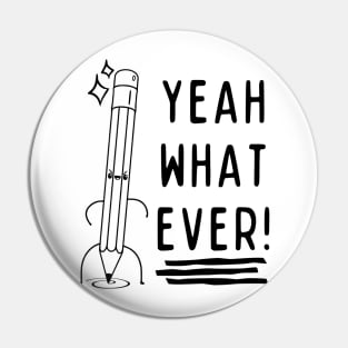 Cheeky Pencil Design Pin