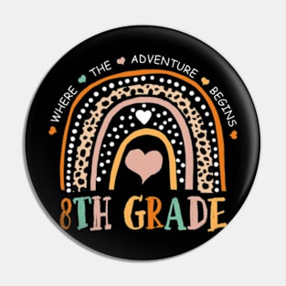 Leopard Rainbow 8th Grade Where The Adventure Begins Pin