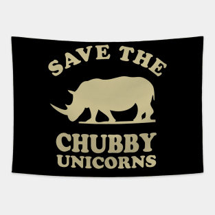 Urban Rhino Save The Chubby Unicorns Tee for Horned Majesty Tapestry