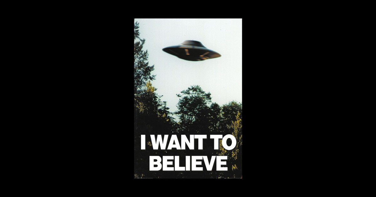 I Want To Believe - I Want To Believe - Sticker | TeePublic