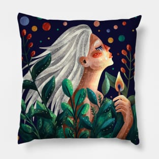 Girl with a match Pillow