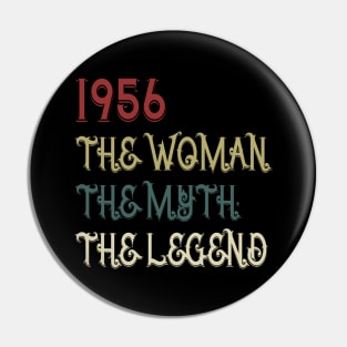 Vintage Retro 1956 Legend Gift 64th Birthday Womens Pin