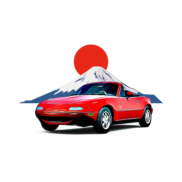 MX5 Fuji JDM Japan Print by Auto-Prints