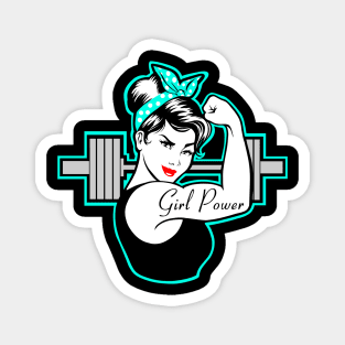 Fitness, Barbell girl, fitness girl, strong girls, gym girl Magnet