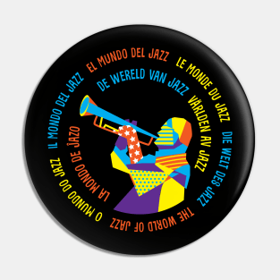 The World Of Jazz Multilingual Pin