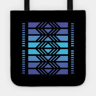 “Dimensional Morphing” - V.3 Blue - (Geometric Art) (Dimensions) - Doc Labs Tote