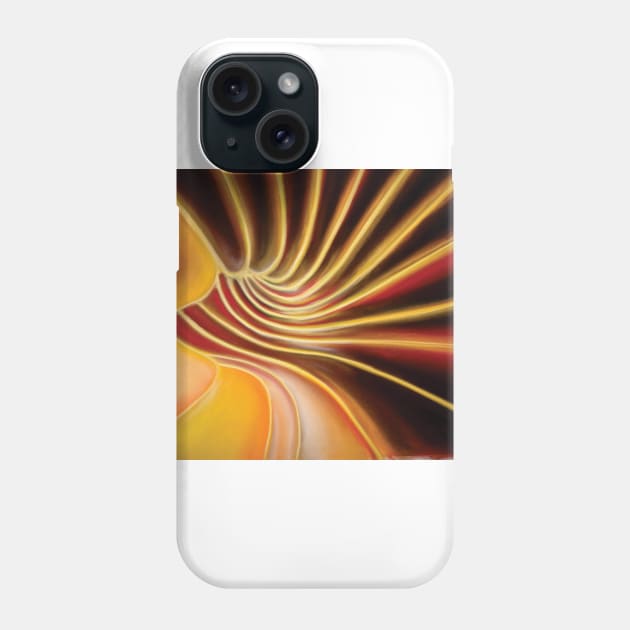 orange flow Phone Case by dylanshelmerdine